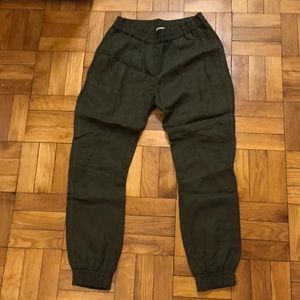 Aritzia Olive green Community joggers